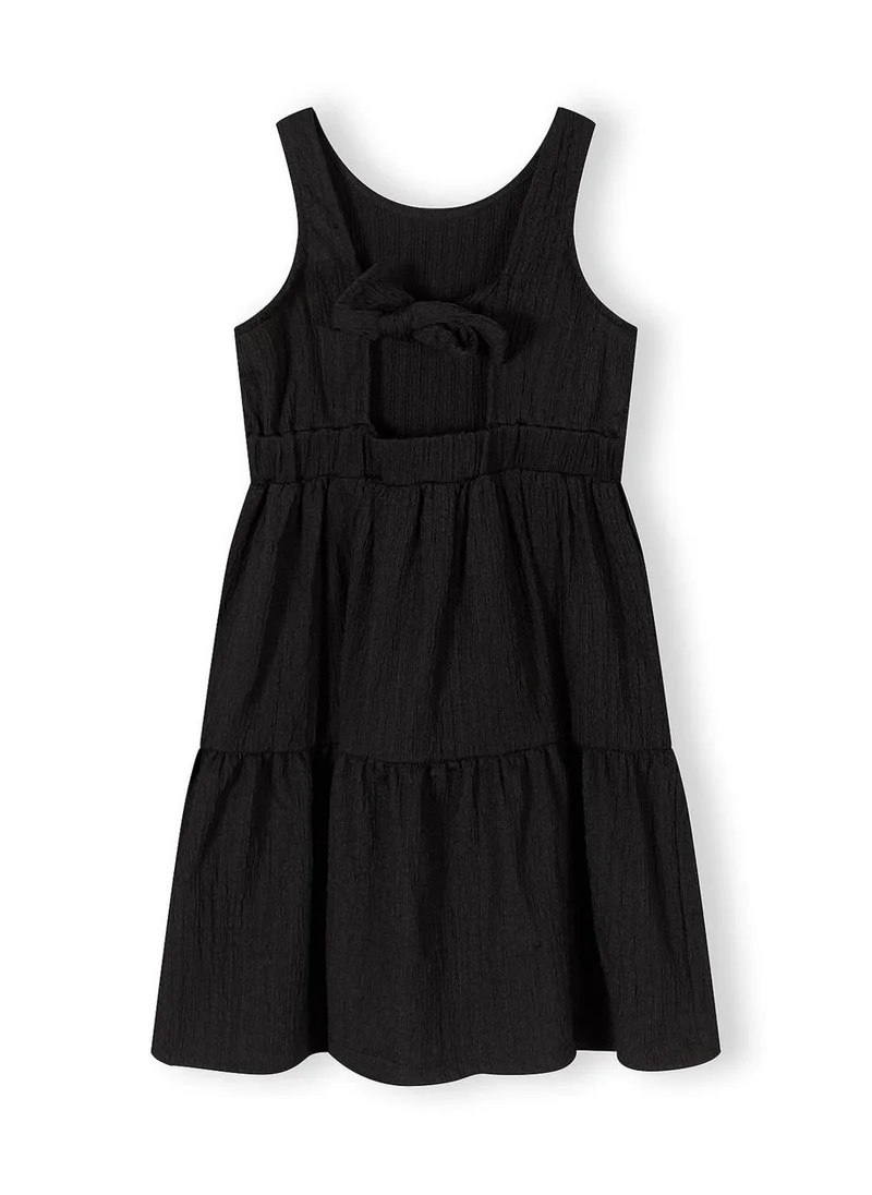 MINOTI Girls tiered sleeveless black summer dress